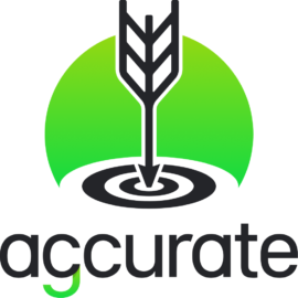 Agcurate brand dark rectangle