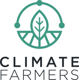 Climate farmers logo vertical color